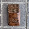 Tombstone Dark Brown Leather Tooled Ranch Cell Phone Case