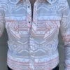 Rock And Roll Vintage Corral Aztec Snap Long Sleeve Shirt -Guadalajara Western Wear IMG 6930