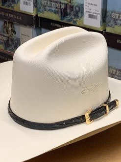 Genuine Black Ostrich Leather Hat Band -Guadalajara Western Wear IMG 7157