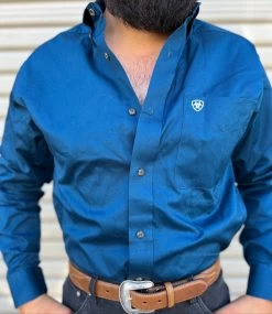 Ariat Team Poseidon/Serape Classic Fit Long Sleeve Shirt -Guadalajara Western Wear IMG 7592