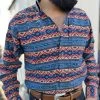 Ariat Nikolai Blue Chambray Classic Fit Long Sleeve Shirt -Guadalajara Western Wear IMG 7608