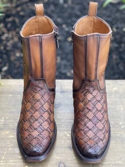 Cuadra Miel Sillero Dubai Toe Leather Ankle Boot -Guadalajara Western Wear IMG 7876