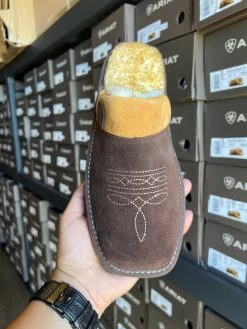 Silversmith Square Toe Men's Slippers (Chocolate/Chesnut) -Guadalajara Western Wear IMG 8096