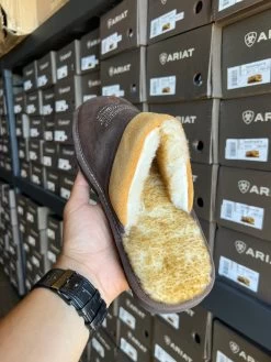 Silversmith Square Toe Men's Slippers (Chocolate/Chesnut) -Guadalajara Western Wear IMG 8098