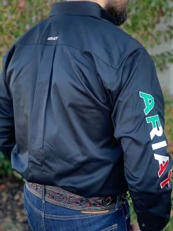 Ariat Mexico Team Logo Sleeve Shirt -Guadalajara Western Wear IMG 81162