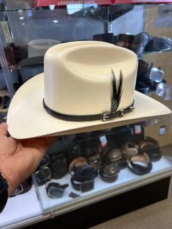 500X Copa Chica 4 1/2" Falda Corta 3" Toquilla Avestruz Negro -Guadalajara Western Wear IMG 8117