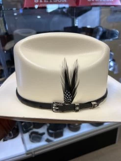 500X Copa Chica 4 1/2" Falda Corta 3" Toquilla Avestruz Negro -Guadalajara Western Wear IMG 8118