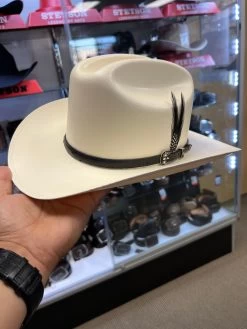 500X Copa Chica 4 1/2" Falda Corta 3" Toquilla Avestruz Negro