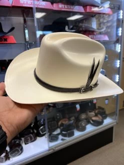 500X Copa Chica 4 1/2" Falda Corta 3" Toquilla Avestruz Negro -Guadalajara Western Wear IMG 8122