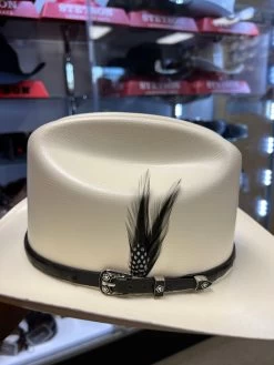 500X Copa Chica 4 1/2" Falda Corta 3" Toquilla Avestruz Negro -Guadalajara Western Wear IMG 8123