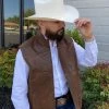 Cuadra Men's Lamb Vest Brown -Guadalajara Western Wear IMG 8433