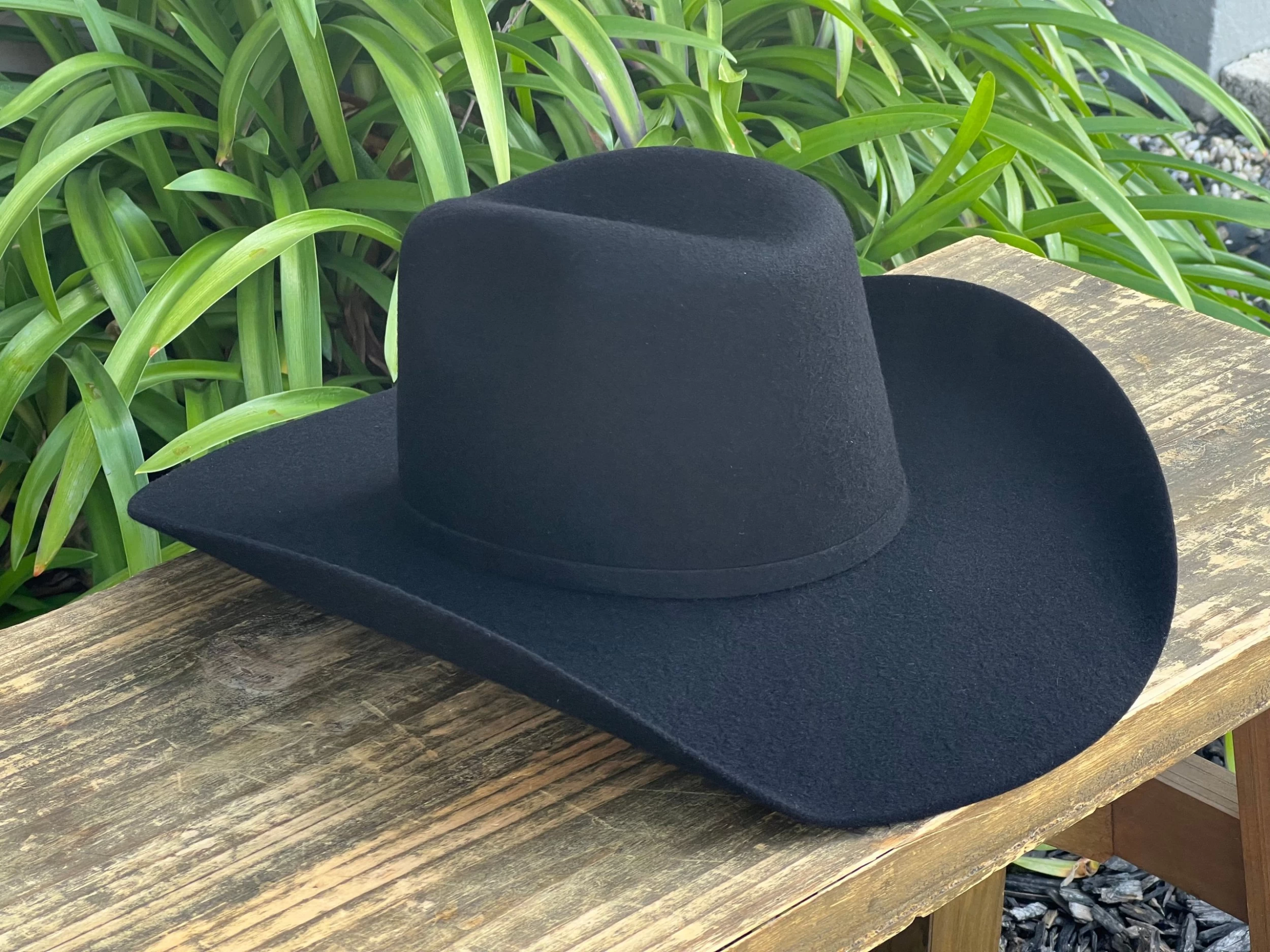 Renegado 6x Black Fur Felt Cowboy Hat (EXCLUSIVE ITEM) 4 Renegado 6x Black Fur Felt Cowboy Hat (EXCLUSIVE ITEM) - Image 2