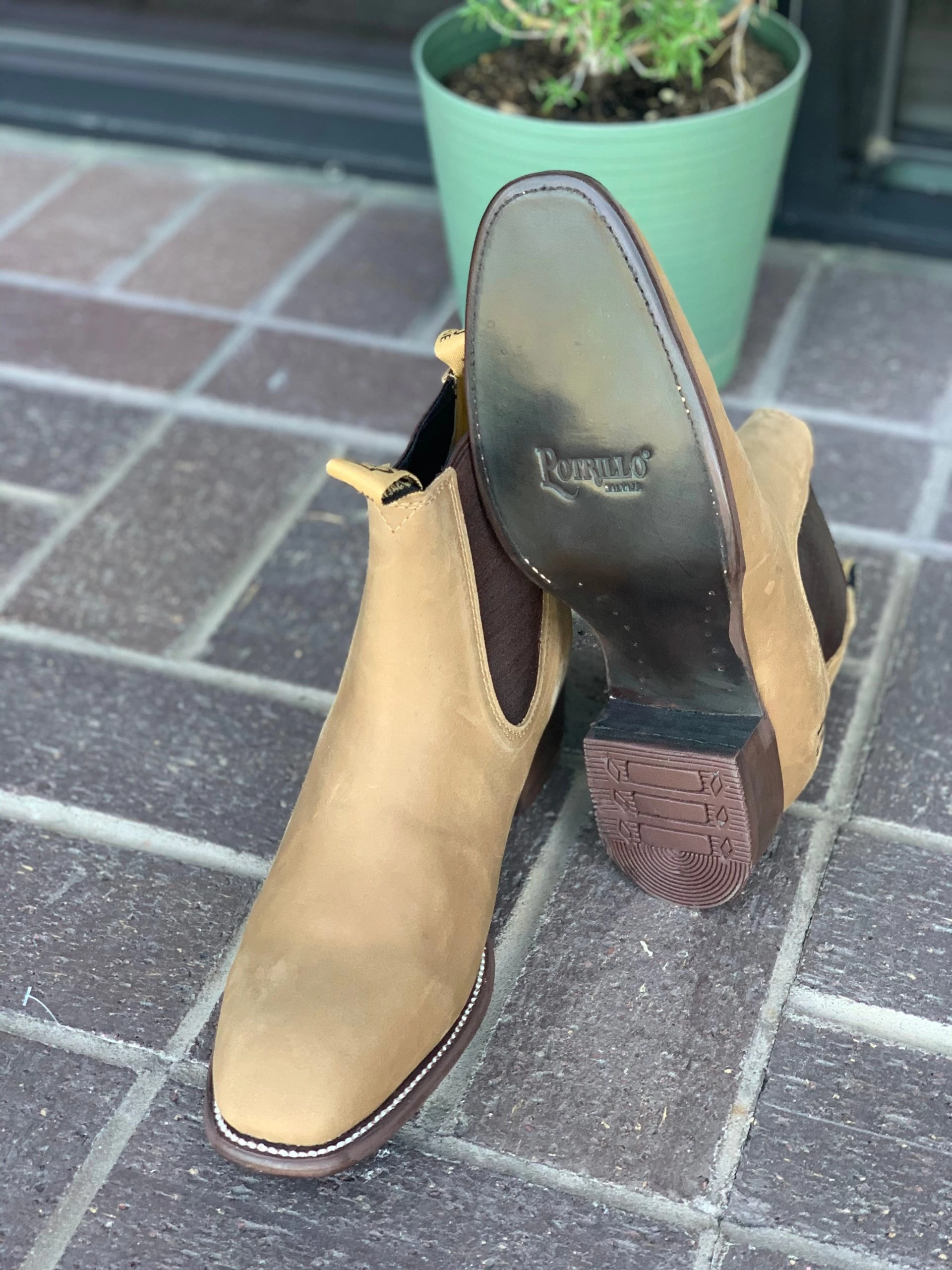 Crazy Horse Leather Sole Botin Charro 4 Crazy Horse Leather Sole Botin Charro - Image 2