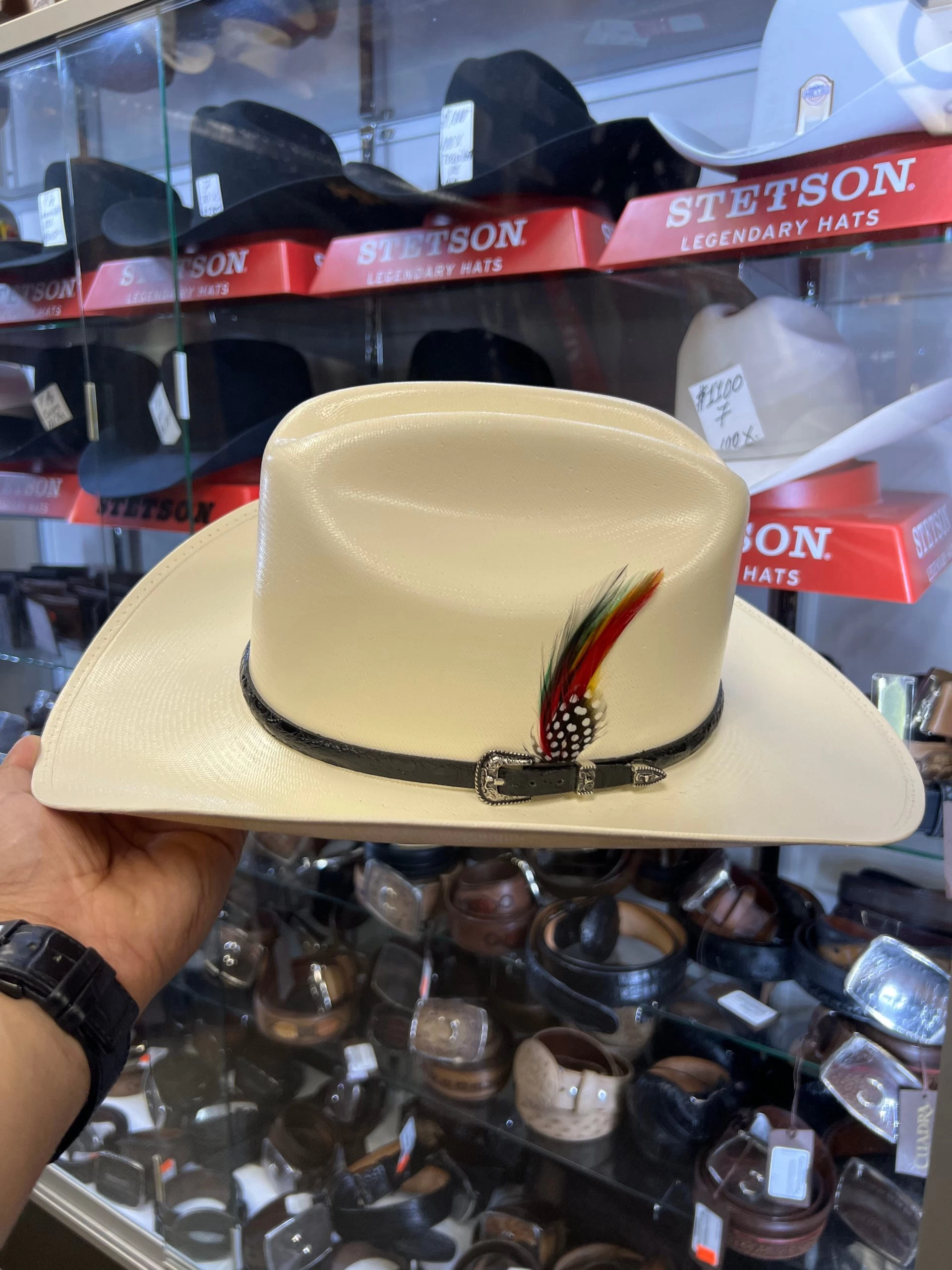 Cuernos Chuecos 150x Chaparral (Copa Chica Falda 3.5") Toquilla Negro 5 Cuernos Chuecos 150x Chaparral (Copa Chica Falda 3.5") Toquilla Negro - Image 3