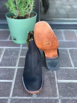 Crazy Horse Black Suede Botin Charro -Guadalajara Western Wear IMG 8994 cc9430ad 3260 490f bd0f 767a31c32504