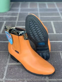 Wild West Honey Napa Leather Rubber Sole Botin Charro