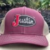 Justin Cap - Maroon -Guadalajara Western Wear IMG 9530copy