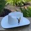 Stetson 6x Spartan Premium White Cowboy Felt Hat Sinaloa (Copa Chica Falda/Brim 3.5") -Guadalajara Western Wear IMG 9552