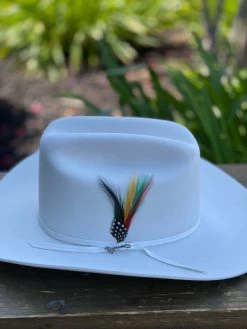 Stetson 6x Spartan Premium White Cowboy Felt Hat Sinaloa (Copa Chica Falda/Brim 3.5") -Guadalajara Western Wear IMG 9554