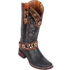 Quincy Wide Square Toe Western Cowgirl Boots - Q3225709