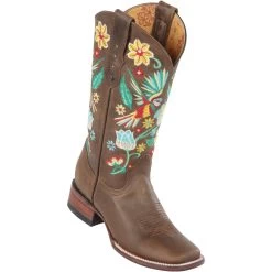 Quincy Wide Square Toe Western Cowgirl Boots - Q322F6211
