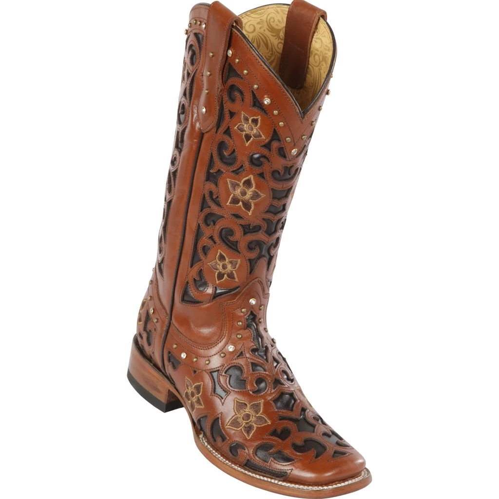 Quincy Wide Square Toe Western Cowgirl Boots - Q322L6250 3 Quincy Wide Square Toe Western Cowgirl Boots - Q322L6250