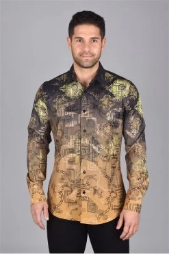 Platini Men's Long Sleeve Shirt - FPL7059 (Plus Size)