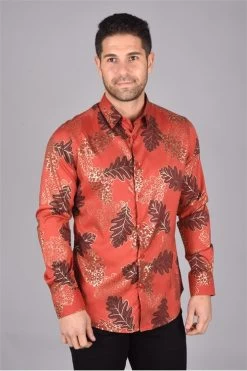 Platini Men's Long Sleeve Shirt - FPL7086 (Plus Size)