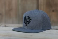 Cowboy Fresh Flat Brim Snapback Dark Heather/Black
