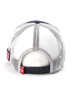 Cinch Navy Logo Trucker Cap -Guadalajara Western Wear mcc0038022 3 2038 detail