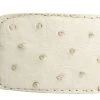 White Diamond Avestruz Leather Belt - Hueso -Guadalajara Western Wear whitediamand1684