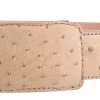 White Diamond Avestruz Leather Belt - Orix -Guadalajara Western Wear whitediamand1685