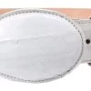White Diamond Anguila Leather Belt - Blanco -Guadalajara Western Wear whitediamand1801