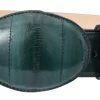 White Diamond Anguila Leather Belt - Verde -Guadalajara Western Wear whitediamand1811