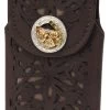 White Diamond Navajeada Leather Cell Phone Case - Cafe -Guadalajara Western Wear whitediamonds0225