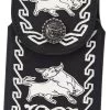 White Diamond Vaquera Leather Cell Phone Case - Negra -Guadalajara Western Wear whitediamonds0232