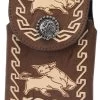 White Diamond Vaquera Leather Cell Phone Case - Cafe 1 White Diamond Vaquera Leather Cell Phone Case - Cafe -Guadalajara Western Wear whitediamonds0234