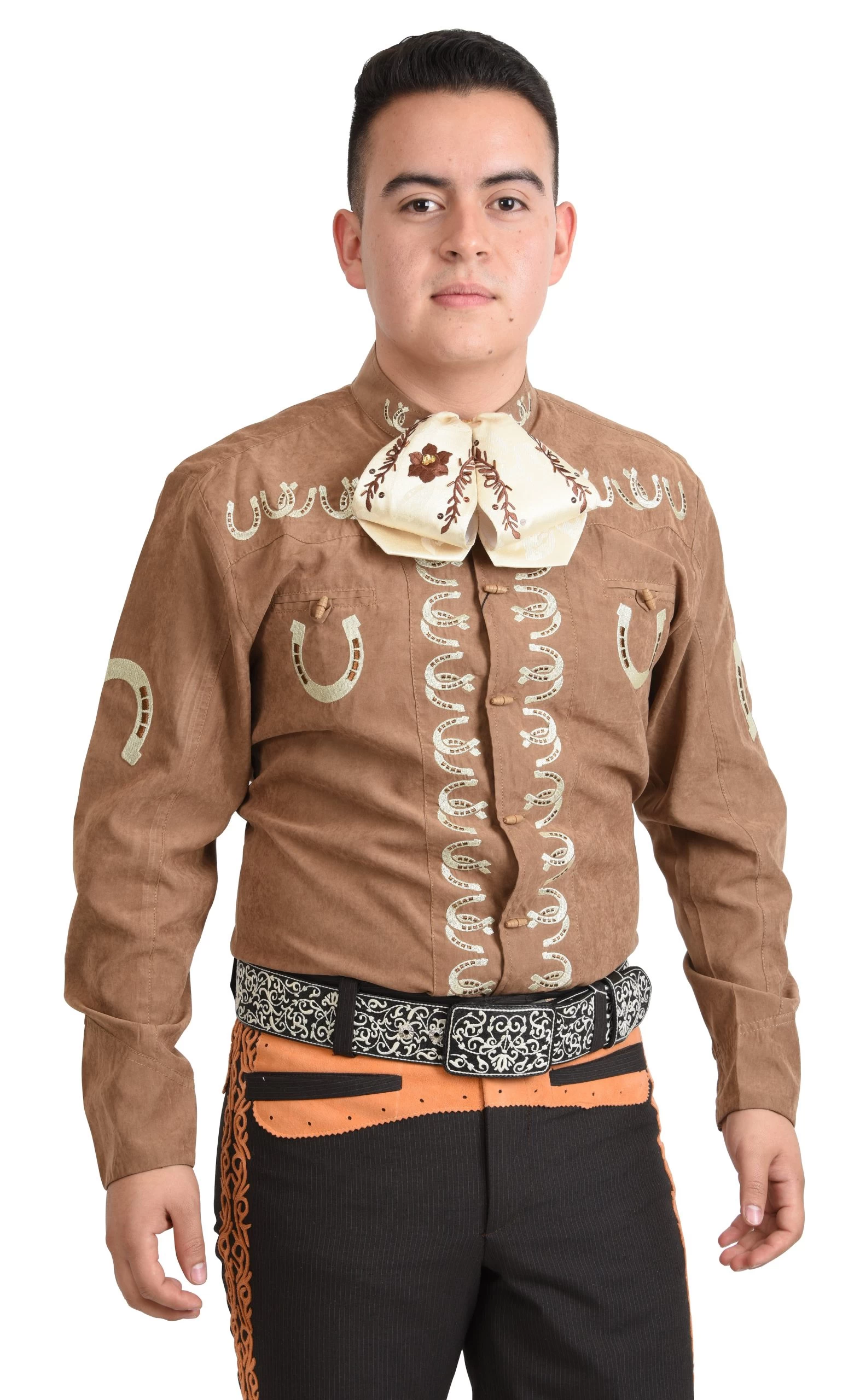 Camisa Charra Tradicional - Cafe